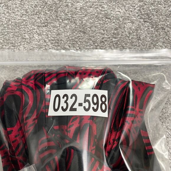 Voir Limited Collection Pleated Dress Womens 18 Red Black Geometric Halter NWT - Picture 12 of 12